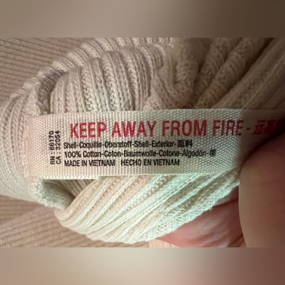 Free People Beach Ryan Ribbed Knit Midi Dress Slit Hem Relaxed Ivory Size XS - Picture 8 of 10